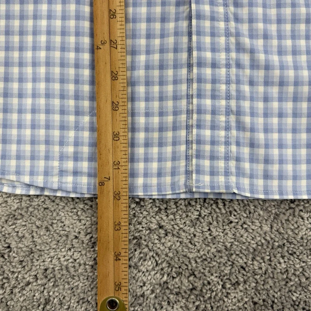 Poncho The Ono Shirt Men's 3XL Blue White Plaid Regular Fit Fishing Outdoors